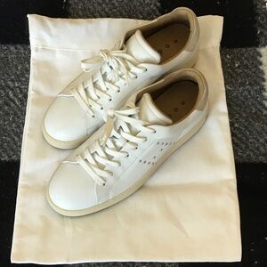 Hogan White and Tan Sneakers